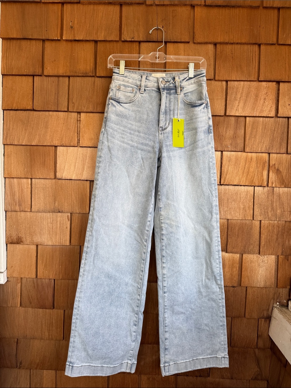 High-Rise Light Blue Wide Leg Jeans for Women
